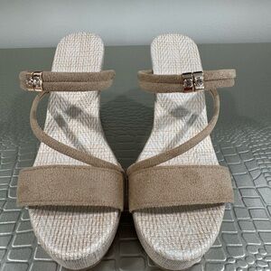 Elegant Tan Women's Wedge heel Sandals